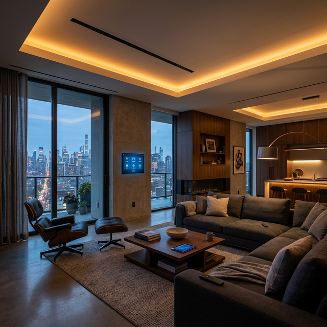 Không gian smarthome hiện đại